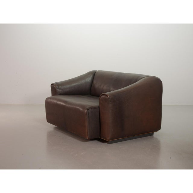 DS47 Extendable Brown Sadle Leather Loveseat Sofa from de Sede, Switzerland, 1970s For Sale - Image 4 of 18