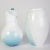 Blue and White Glass Vase and Jug Set from Bohemia Crystal, 1990s, Set of 2 For Sale - Image 4 of 15
