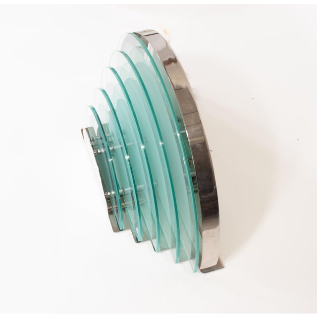 Pair of Large Mid-Century Art Deco-Style Wall Sconces, Reminiscent of Jean Perzel (French, 1880–1993) For Sale - Image 12 of 18