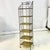 Mid-Century Boho Chic Arts & Crafts Metal and Wicker Slim Bookcase, 6 Tier For Sale - Image 11 of 18