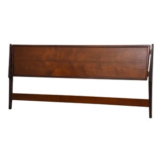 Danish Modern Teak King Headboard by Kofod Larsen for Selig For Sale