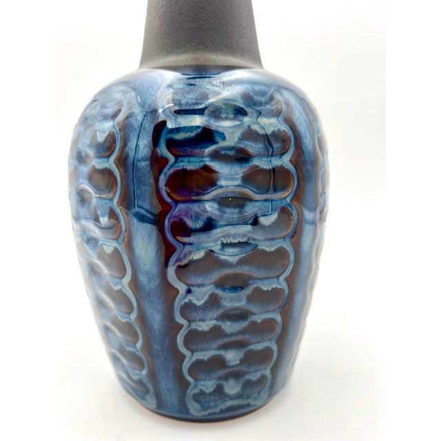 Mid-Century Modern Ceramic Vase Blue Series by Einar Johansen for Soholm, 1960s For Sale - Image 3 of 6