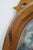 Wood Antique Victorian Mahogany Oval Vanity Wishbone Dressing Wall Mirror 28" For Sale - Image 7 of 11