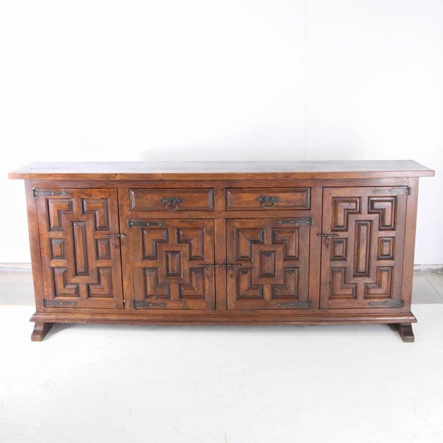 Vintage Brutalist Oak Sideboard, 1960s For Sale - Image 4 of 18