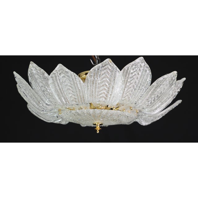 1980s 1980s Como, Italian Murano Glass Ceiling Light or Flush Mount For Sale - Image 5 of 10