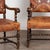 Pair of 19th Century Painted and Embossed Leather Armchairs For Sale - Image 10 of 13