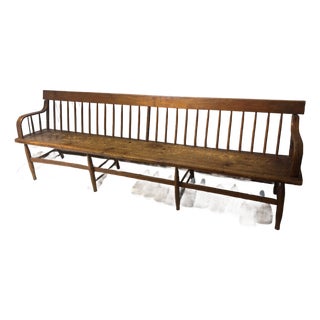 Late 20th Century Tavern Bench For Sale