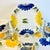 Glass 1980s Vintage Coastal Mediterranean Italian Daisy Flora Dinnerware - Set of 17. For Sale - Image 7 of 17
