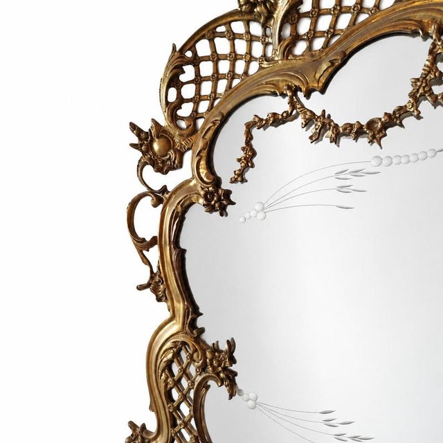 Louis XV Bronze Mirror For Sale - Image 4 of 9