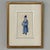 Set of Four Framed 18th Century Japanese Hand-Painted Figures For Sale - Image 9 of 16