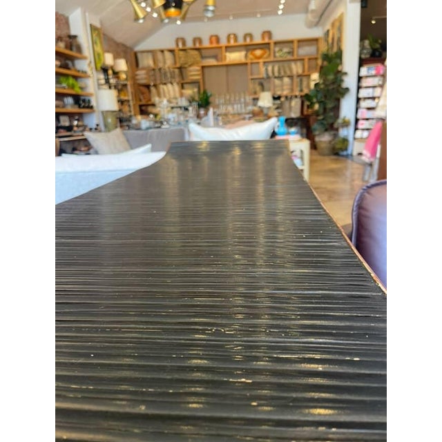 Vintage Chinoiserie Bamboo & Lacquered Sideboard For Sale - Image 10 of 12