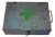 Vintage Hammered Metal First Aid Kit in Blue-Green from Asep, 1950s For Sale