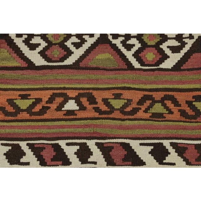 Vintage Shahsavan Persian Kilim Runner in Polychromatic Patterns by Rug & Kilim For Sale In New York - Image 6 of 7
