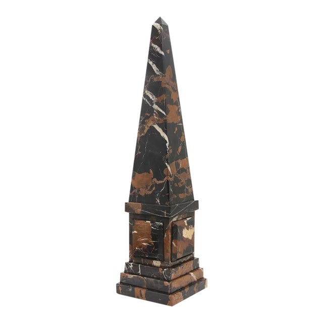 Black & Gold Obelisk For Sale
