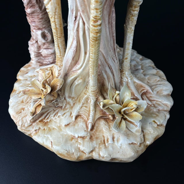 1980s Original Ceramic Sculpture of Flamingo from Bassano, Italy, 1970s-1980s For Sale - Image 5 of 17