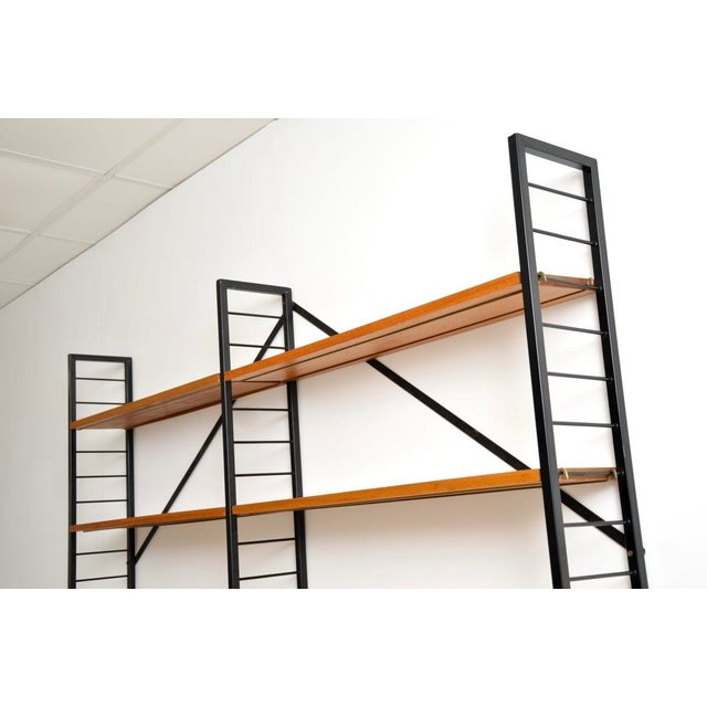 1960s Vintage Teak Ladderax Bookcase Shelving from Staples Cricklewood, 1960s For Sale - Image 5 of 11