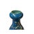 Oriental Bright Blue Glaze Color Flower Bird Ceramic Art Vase For Sale - Image 4 of 7