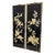 Chinese Pair of Large Vintage Chinese Black Lacquer Mother-of-Pearl Bird & Floral Wall Panels For Sale - Image 3 of 4