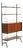 Metal Bookcase with Teak Storage Compartment, 1950s For Sale