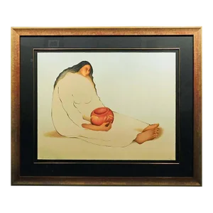 R.C. Gorman "Paloma" Original Lithograph Artwork Framed 1986