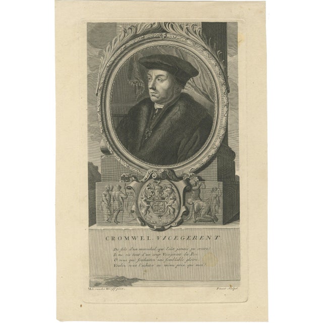 After van der Werff, Thomas Cromwell, English Statesman, 1700, Engraving For Sale