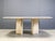 Vintage Italian Travertine and Brass Dining Table, 1970s For Sale - Image 10 of 14