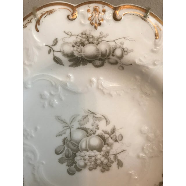 1920s Gilt Painted Porcelain Plates - Set of 6 For Sale - Image 6 of 11