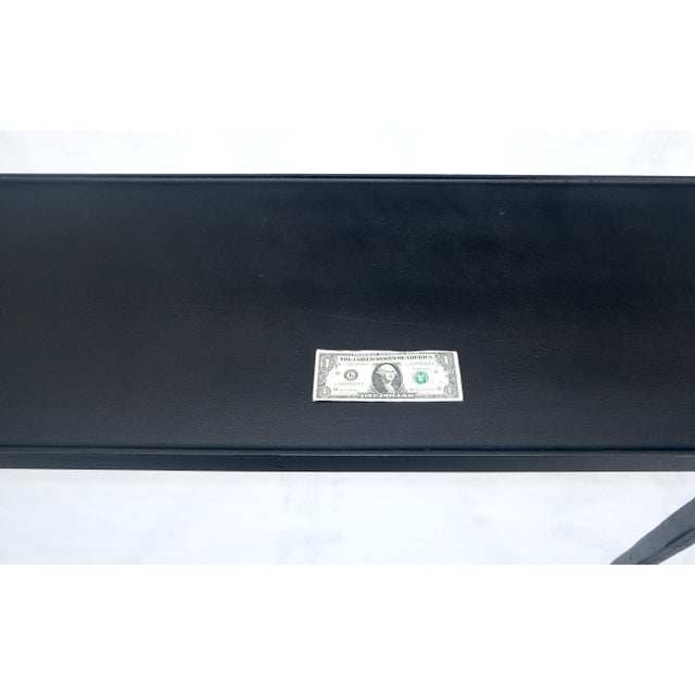 Wrought Iron Blacksmith Work Gallery Top 19x84" Long Console Sofa Table MINT For Sale - Image 14 of 14