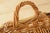Wood 1950s Mid-Century Vintage Chunky Rectangular Wicker Bread Basket With Handles For Sale - Image 7 of 18