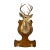 Vintage Deer Mount With Hoof Rack For Sale