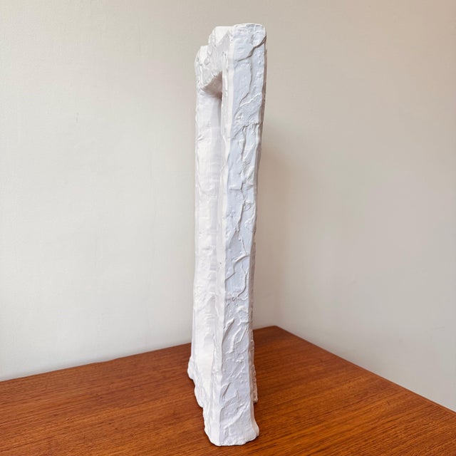 Italian Vase Matte White Ceramic Vessel For Sale In Buffalo - Image 6 of 7