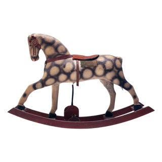 Antique Rocking Horse, Czechoslovakia, 1940s For Sale