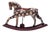 Antique Rocking Horse, Czechoslovakia, 1940s For Sale