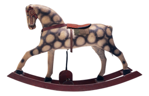 Antique Rocking Horse, Czechoslovakia, 1940s
