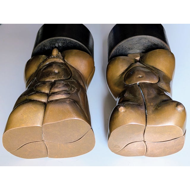 Miguel Berrocal, Torsos, Bronze Sculptures, 1987, Set of 2 For Sale - Image 11 of 17