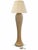 Postmodern 1980s Postmodern Textured Spiral Column Floor Lamp With Cream Pleated Shade For Sale - Image 3 of 10