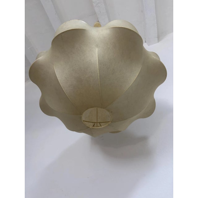 Mid-Century Modern Huge Rare Cocoon Mid Century Modern Pendant Chandelier Flos Castiglioni Resin For Sale - Image 3 of 12