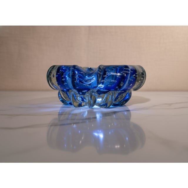 Bullicante Murano Glass Ashtray from Manifattura Di Murano, 1970s For Sale - Image 6 of 7