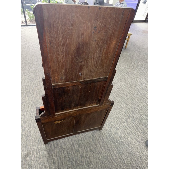 Farmhouse 1980s Early Edwardian Hall Tree With Storage and Coat Hooks For Sale - Image 3 of 4