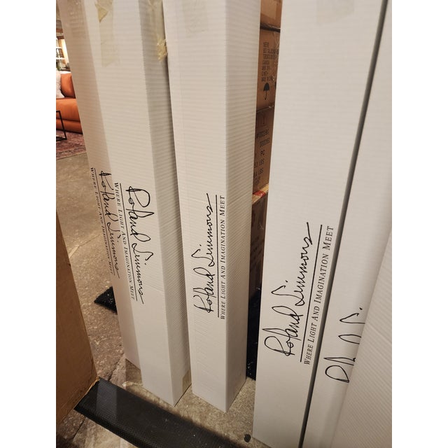 Roland Simmons Paper Lamp For Sale - Image 4 of 4