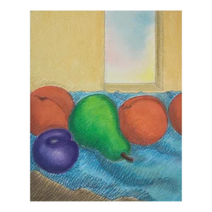 1990 Common Ecstasy Fruit Still Life Pastel by Young