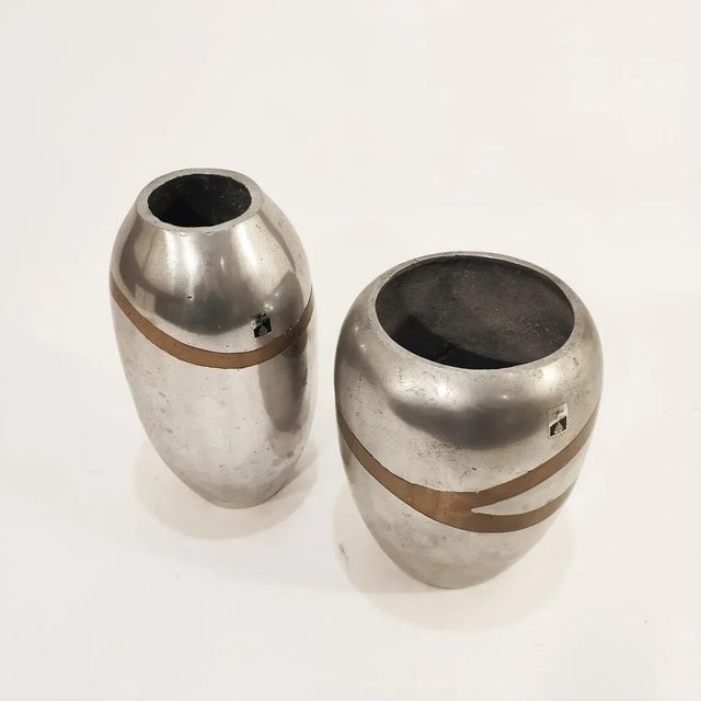 Brutalist Vases by Alfonso Márquez, 1970s, Set of 2 For Sale - Image 6 of 12