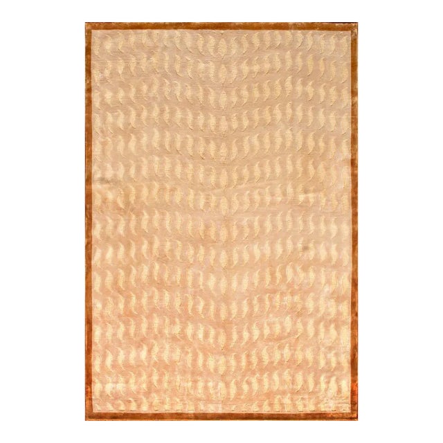 Pasargad NY Modern Nepal Design v. Silk Rug - 5'5" x 8' For Sale