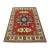 Kazak Rug 5’1” X 6’9” Red Wool Tribal Hand-Knotted Carpet For Sale