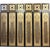Art Deco Striking Six-Panel Art Deco Carved Black Lacquer and Gilt Screen For Sale - Image 3 of 16