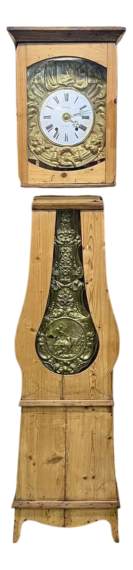 Antique Comtoise Clock in Fir, 1900s