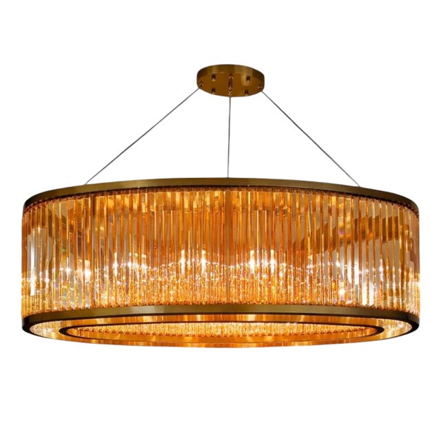 Collection Labirinto Chandelier in Metal and Crystal by Jago For Sale