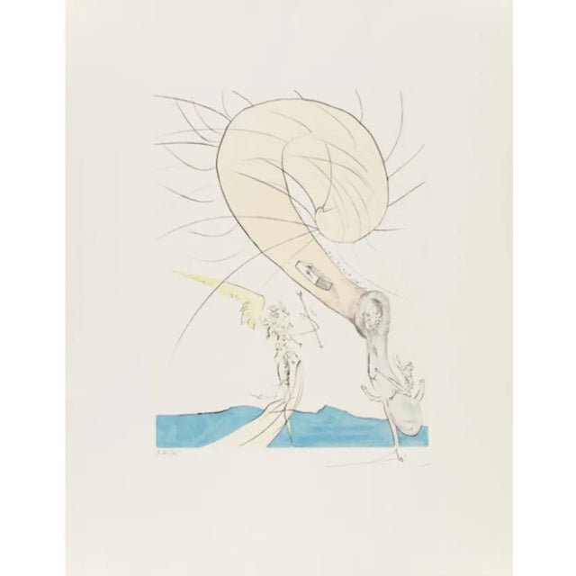 Salvador Dali (1904-1989) Freud à tête d'escargot, from After 50 Years of Surrealism, 1974 Etching in colors on Arches...