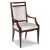 Gracefully tapering legs elevate an upholstered seat and back with welt trim. Material: Hardwood solids