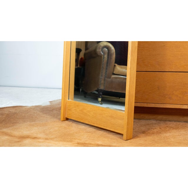 Vintage Charles Webb White Oak Mirror For Sale - Image 9 of 18